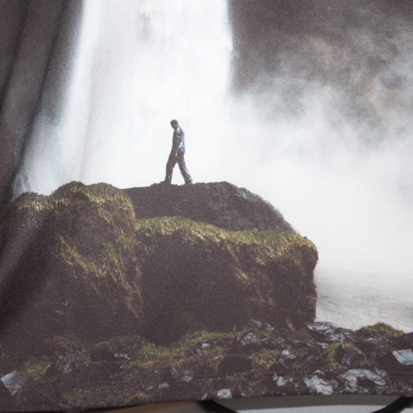 Greyson Golf Arctic Rocks Edge Polo Shirt Waterfall Print Mens Size L $118 NEW - Picture 5 of 7